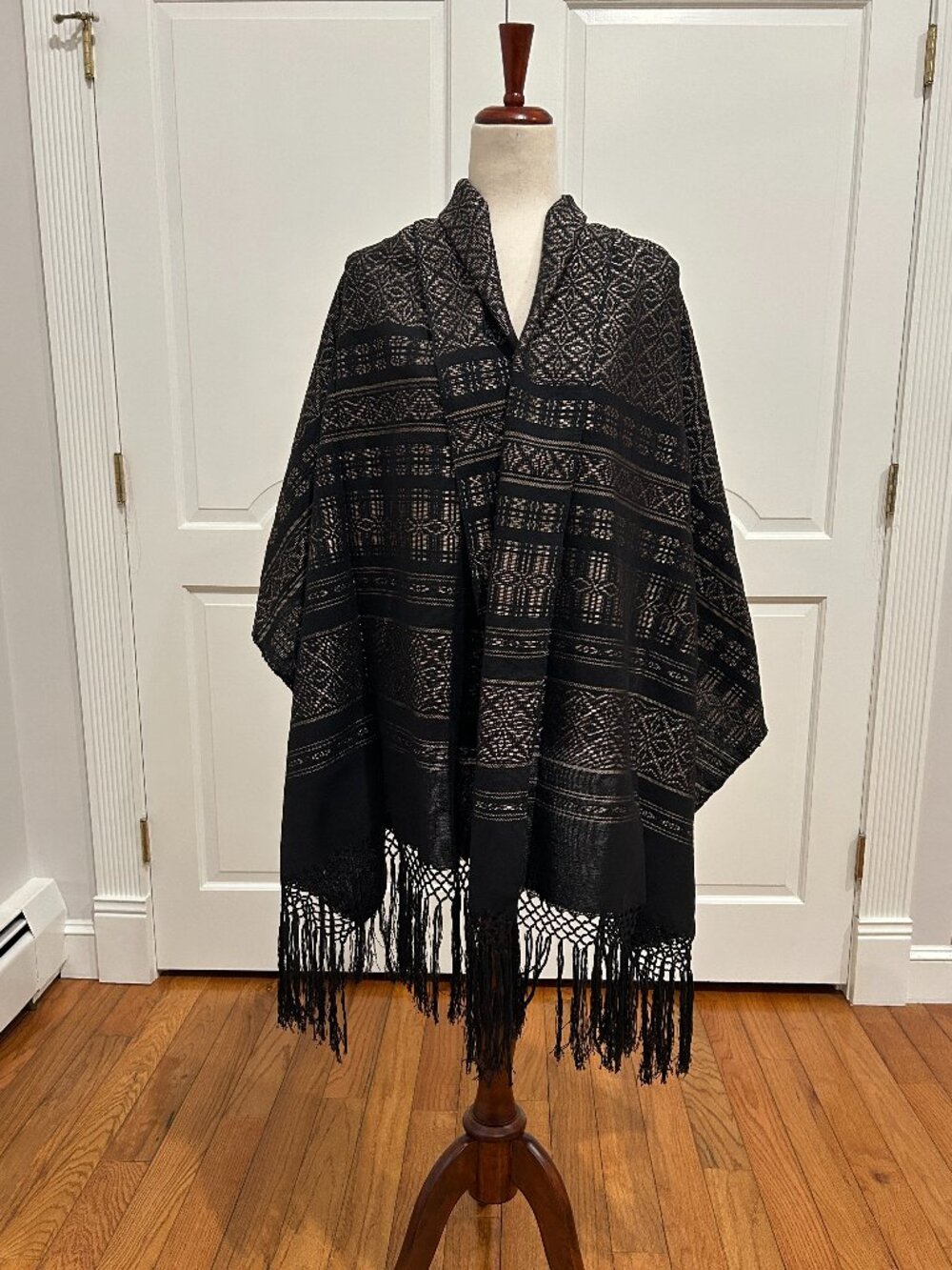 Traditional Mexican rebozo from Oaxaca Mex. Mexican shawl, Handloom!